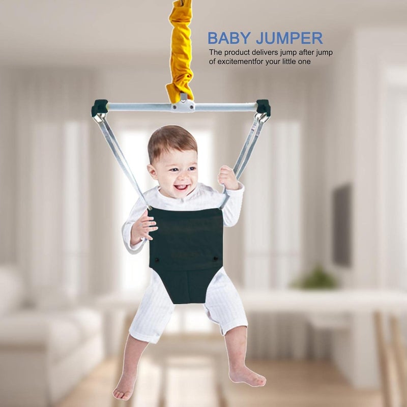 ويوبلز جهاز قفز الباب - جهاز تمارين للأطفال الرضع، جهاز قفز متأرجح للأطفال، جهاز قفز باب للأطفال الرضع من عمر 6 إلى 24 شهرًا، للأطفال الصغار، والرضع - Image 2